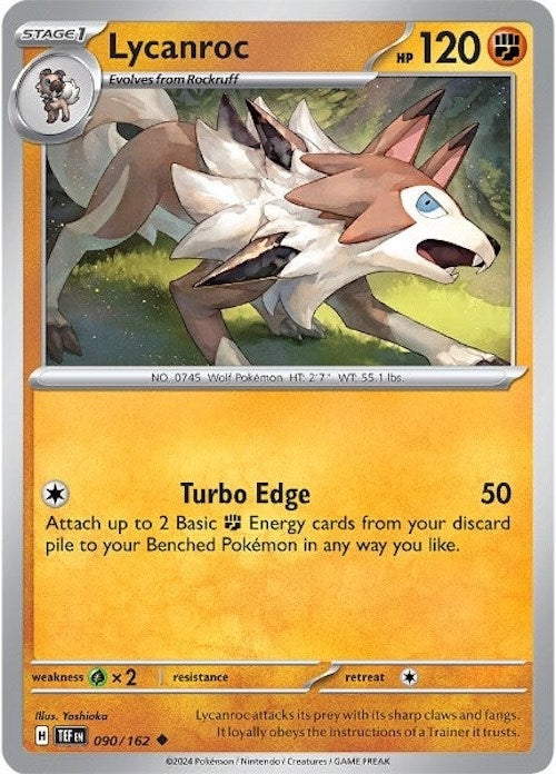 Image for Lycanroc (SV05: Temporal Forces) (090/162) - Pokemon