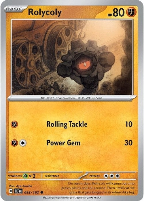 Image for Rolycoly (SV05: Temporal Forces) (093/162) - Pokemon