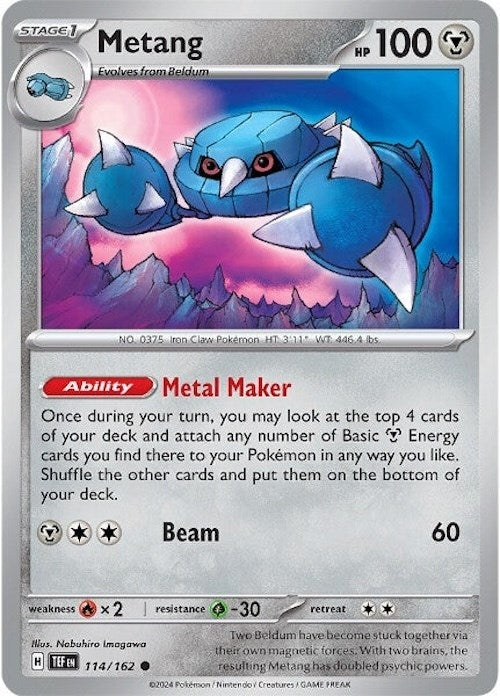 Image for Metang (SV05: Temporal Forces) (114/162) - Pokemon