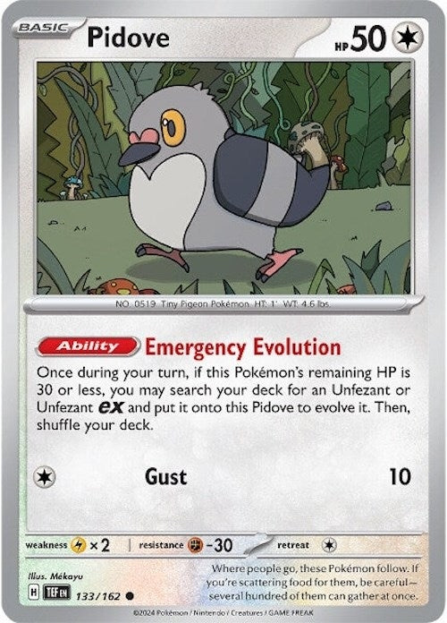 Image for Pidove (SV05: Temporal Forces) (133/162) - Pokemon