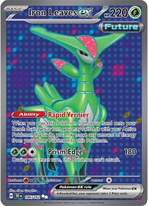 Image for Iron Leaves ex (SV05: Temporal Forces) (186/162) - Pokemon