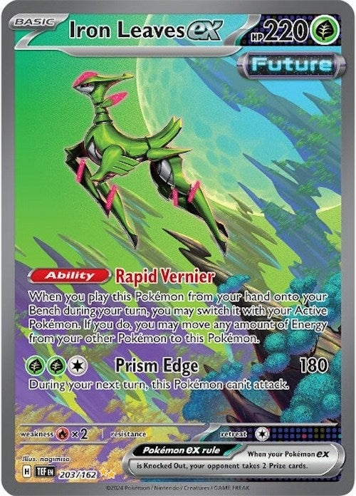 Image for Iron Leaves ex (SV05: Temporal Forces) (203/162) - Pokemon