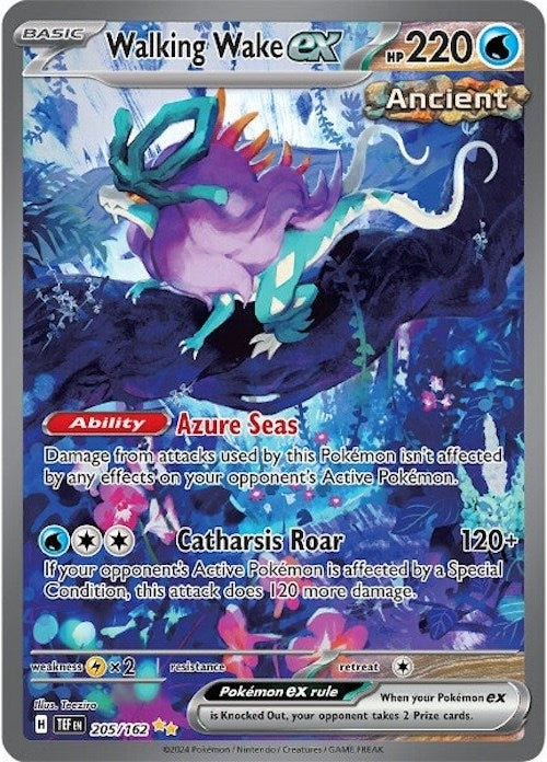 Image for Walking Wake ex (SV05: Temporal Forces) (205/162) - Pokemon