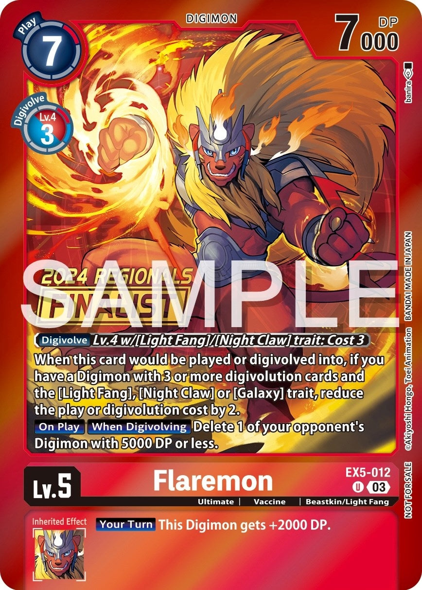 Image for Flaremon (2024 Regionals Finalist) (EX05) (5012)