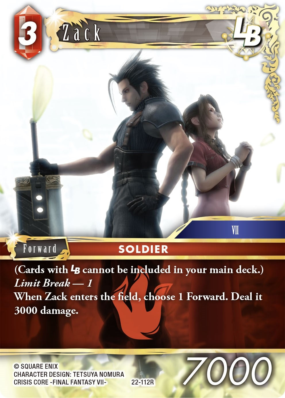 Image for Zack LB (Hidden Hope) (22-112R) - Final Fantasy TCG