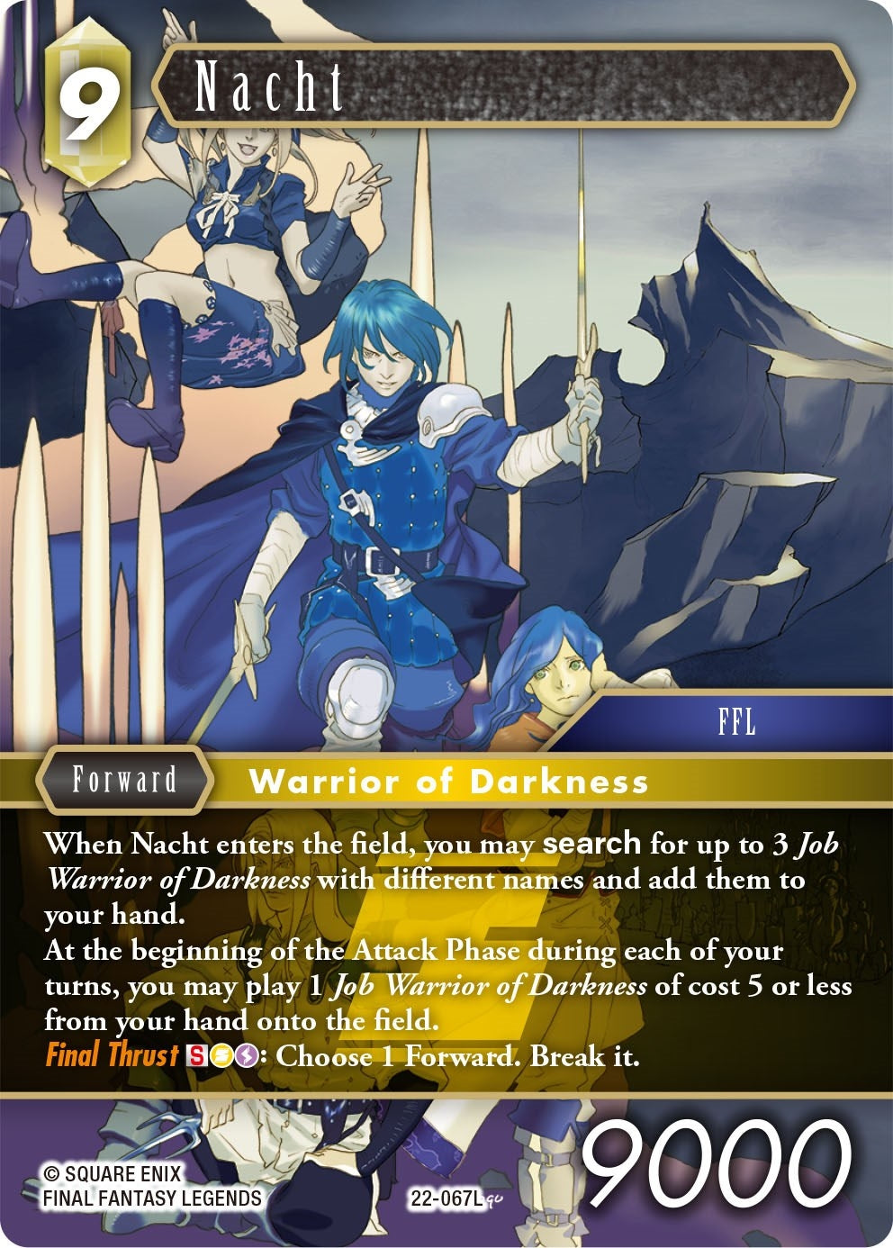Image for Nacht (Hidden Hope) (22-067L) - Final Fantasy TCG