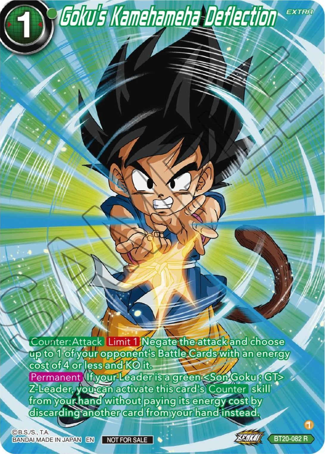 Image for Goku's Kamehameha Deflection (Premium Alt-Art Card Set 2024 Vol.1) (Promotion Cards) (BT20-082) - Dragon Ball Super: Masters