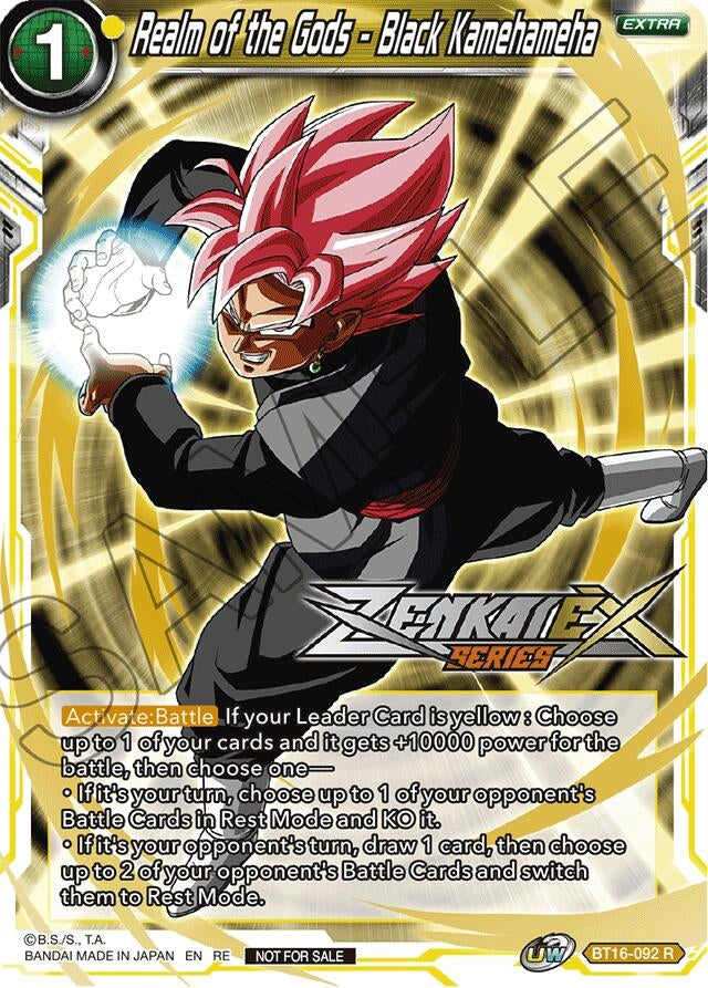 Image for Realm of the Gods - Black Kamehameha (Event Pack 14) (Promotion Cards) (BT16-092) - Dragon Ball Super: Masters