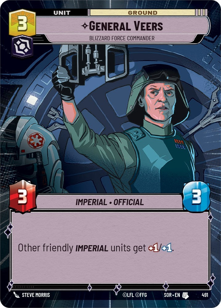 Image for General Veers - Blizzard Force Commander (Hyperspace) (Spark of Rebellion) (491) - Star Wars: Unlimited