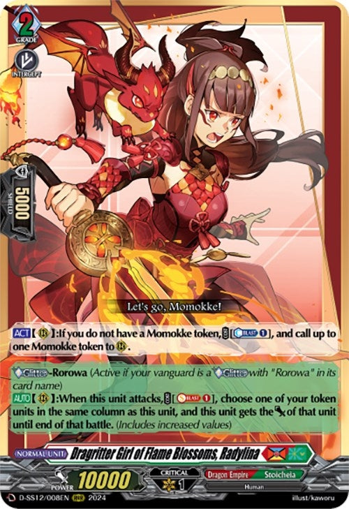 Image for Dragritter Girl of Flame Blossoms, Radylina (D-SS12: Triple Drive Booster) (D-SS12/008EN) - Cardfight Vanguard