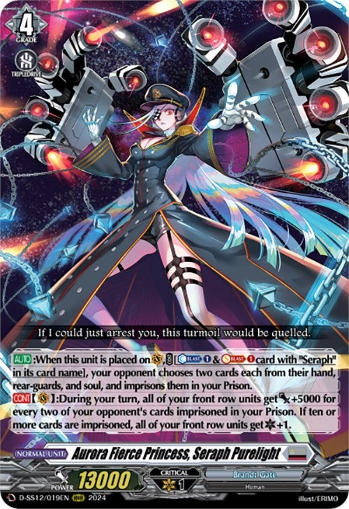 Image for Aurora Fierce Princess, Seraph Purelight (D-SS12: Triple Drive Booster) (D-SS12/019EN) - Cardfight Vanguard