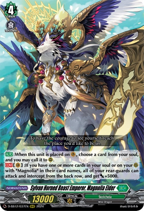 Image for Sylvan Horned Beast Emperor, Magnolia Elder (D-SS12: Triple Drive Booster) (D-SS12/037EN) - Cardfight Vanguard