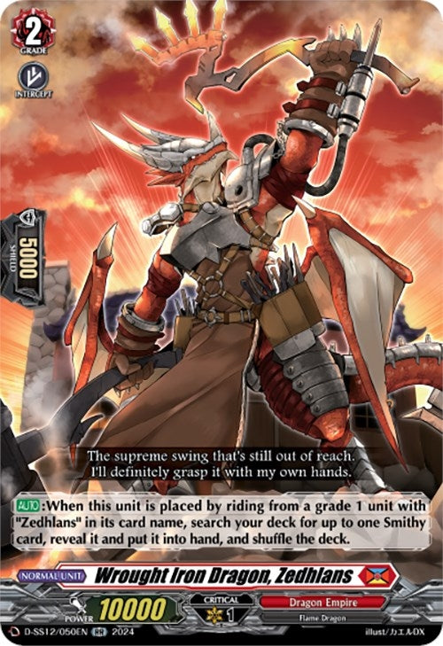 Image for Wrought Iron Dragon, Zedhlans (D-SS12: Triple Drive Booster) (D-SS12/050EN) - Cardfight Vanguard