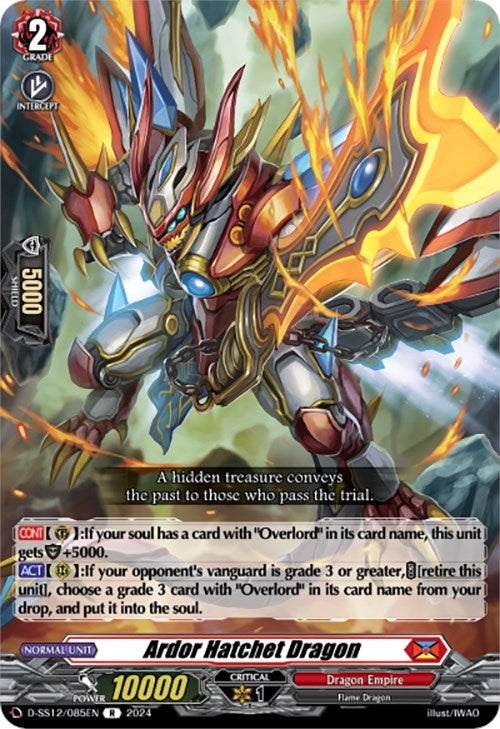 Image for Ardor Hatchet Dragon (D-SS12: Triple Drive Booster) (D-SS12/085EN) - Cardfight Vanguard