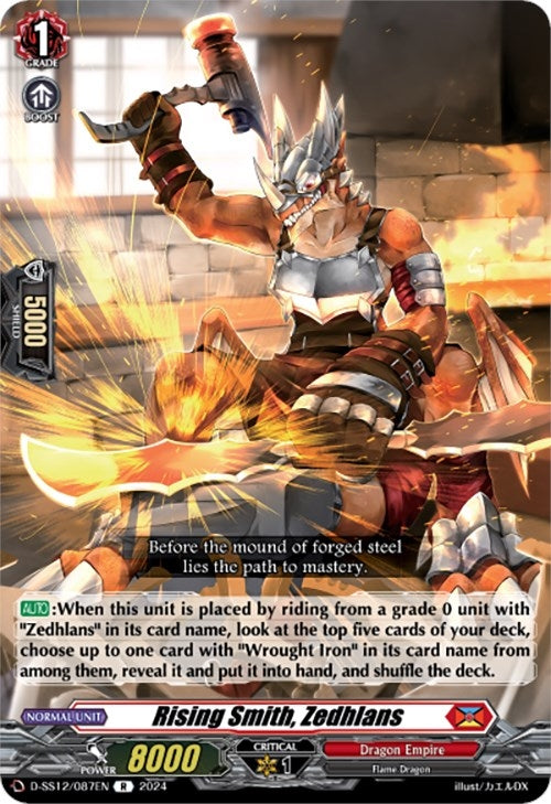 Image for Rising Smith, Zedhlans (D-SS12: Triple Drive Booster) (D-SS12/087EN) - Cardfight Vanguard
