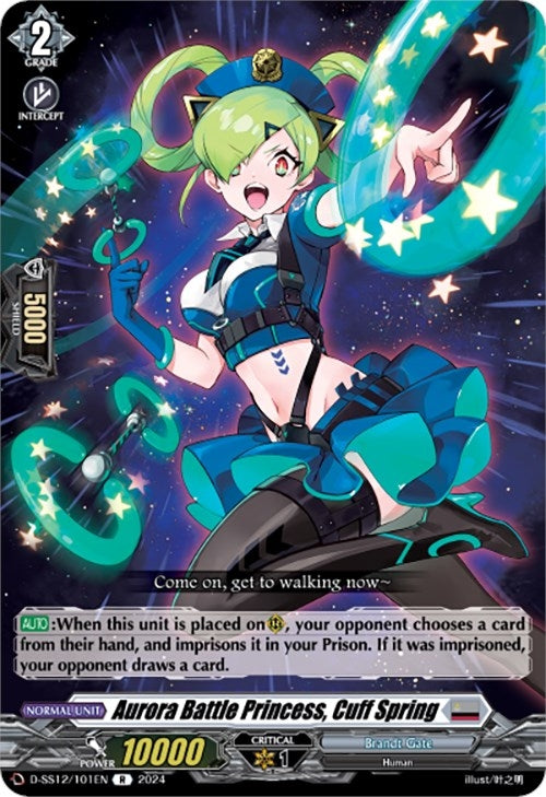 Image for Aurora Battle Princess, Cuff Spring (D-SS12: Triple Drive Booster) (D-SS12/101EN) - Cardfight Vanguard