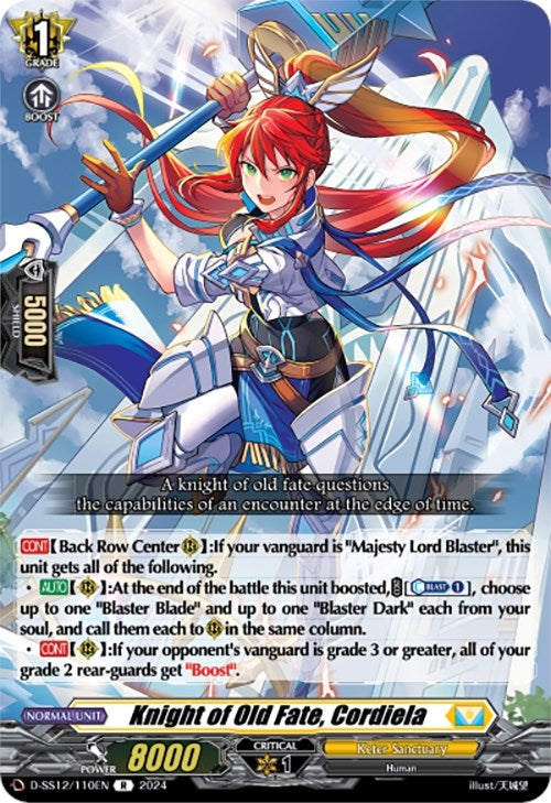 Image for Knight of Old Fate, Cordiela (D-SS12: Triple Drive Booster) (D-SS12/110EN) - Cardfight Vanguard