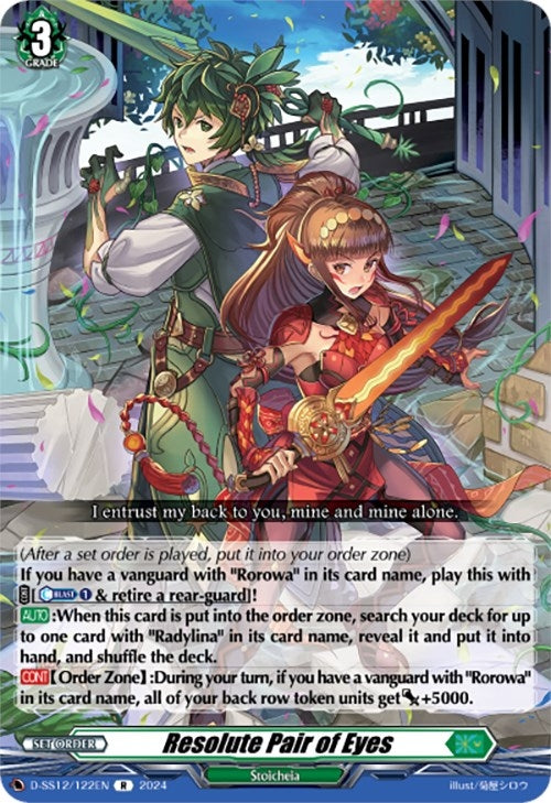Image for Resolute Pair of Eyes (D-SS12: Triple Drive Booster) (D-SS12/122EN) - Cardfight Vanguard