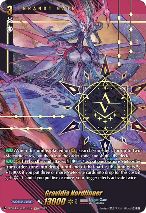 Image for Gravidia Nordlinger (SEC) (D-SS12: Triple Drive Booster) (D-SS12/SEC11EN) - Cardfight Vanguard