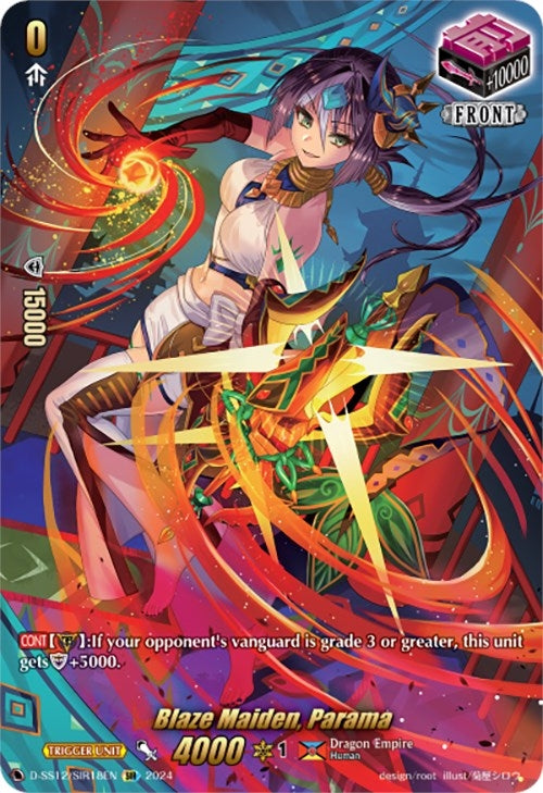 Image for Blaze Maiden, Parama (SIR) (D-SS12: Triple Drive Booster) (D-SS12/SIR18EN) - Cardfight Vanguard