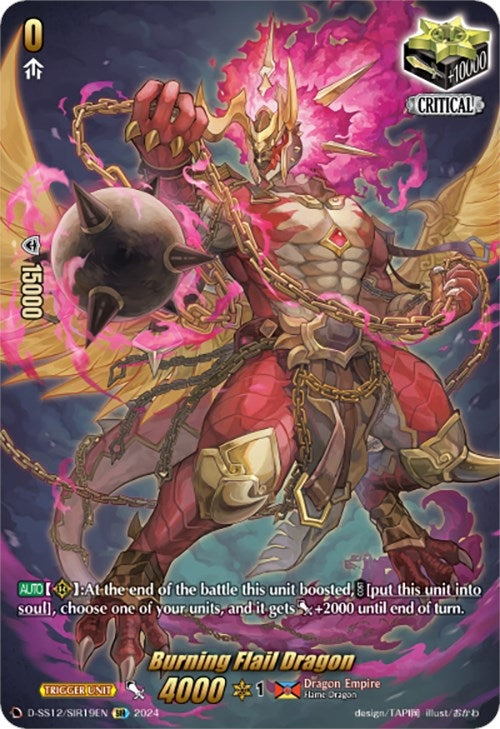 Image for Burning Flail Dragon (SIR) (D-SS12: Triple Drive Booster) (D-SS12/SIR19EN) - Cardfight Vanguard