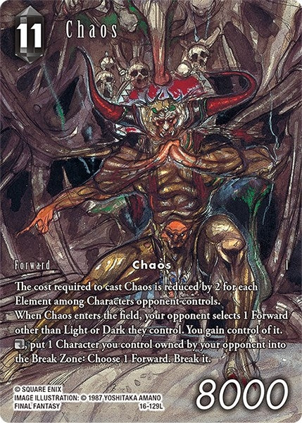 Image for Chaos (Full Art Reprint) (Hidden Hope) (16-129L) - Final Fantasy TCG