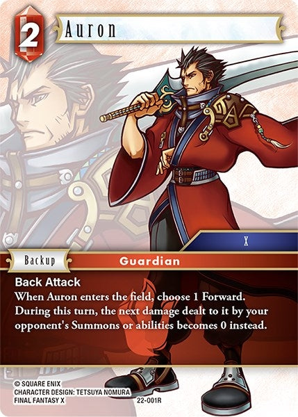 Image for Auron (Hidden Hope) (22-001R) - Final Fantasy TCG