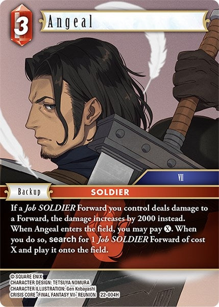 Image for Angeal (Hidden Hope) (22-004H) - Final Fantasy TCG