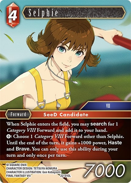 Image for Selphie (Hidden Hope) (22-010L) - Final Fantasy TCG