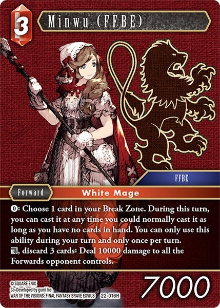 Image for Minwu (FFBE) (Hidden Hope) (22-016H) - Final Fantasy TCG