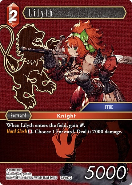 Image for Lilyth (Hidden Hope) (22-017C) - Final Fantasy TCG