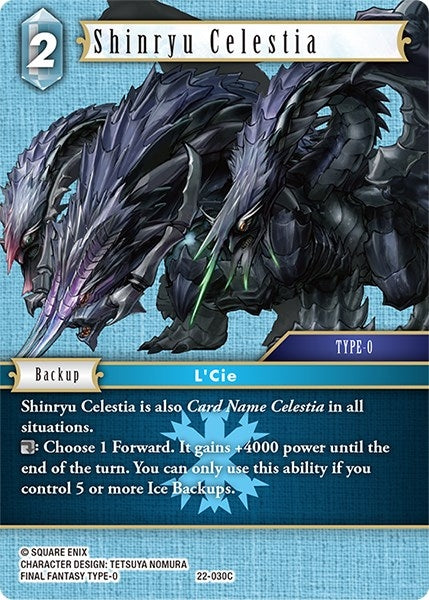 Image for Shinryu Celestia (Hidden Hope) (22-030C) - Final Fantasy TCG