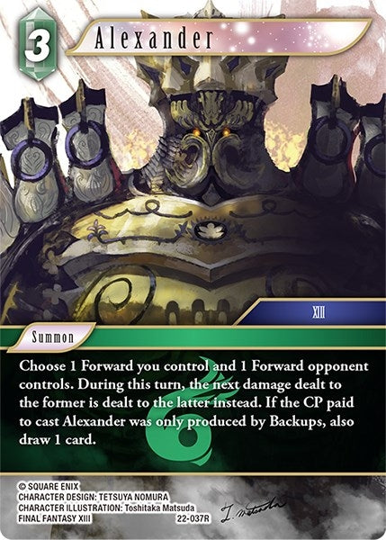 Image for Alexander (Hidden Hope) (22-037R) - Final Fantasy TCG
