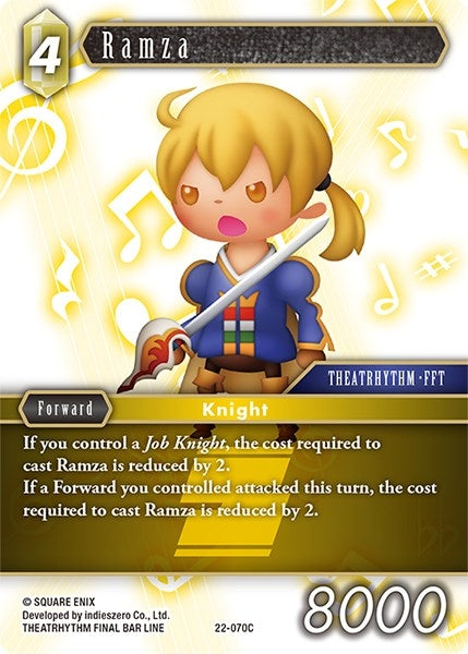 Image for Ramza (Hidden Hope) (22-070C) - Final Fantasy TCG