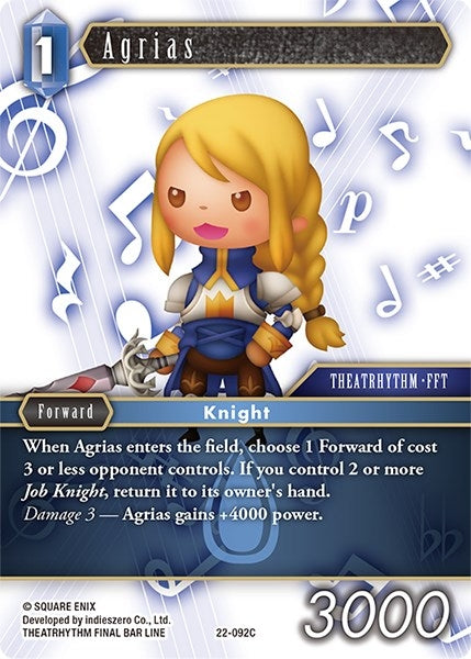 Image for Agrias (Hidden Hope) (22-092C) - Final Fantasy TCG