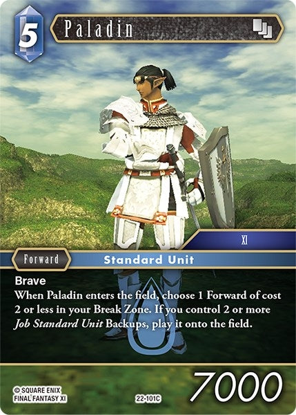 Image for Paladin (Hidden Hope) (22-101C) - Final Fantasy TCG