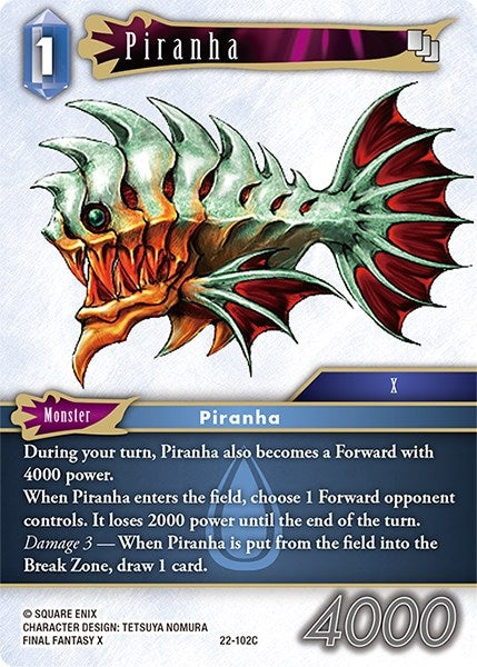 Image for Piranha (Hidden Hope) (22-102C) - Final Fantasy TCG
