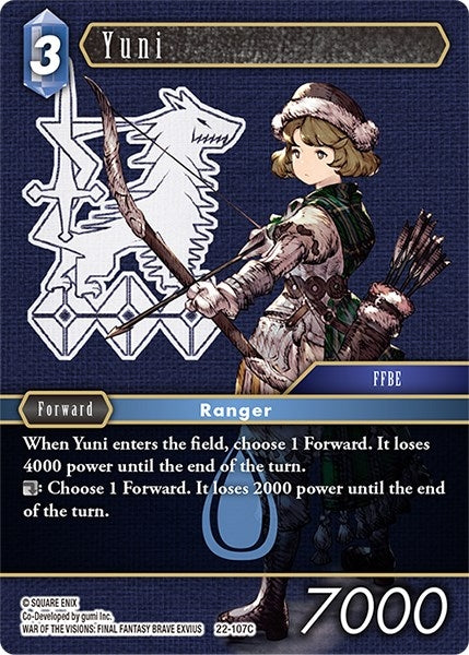 Image for Yuni (Hidden Hope) (22-107C) - Final Fantasy TCG