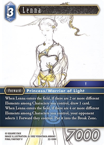 Image for Lenna (Hidden Hope) (22-108H) - Final Fantasy TCG