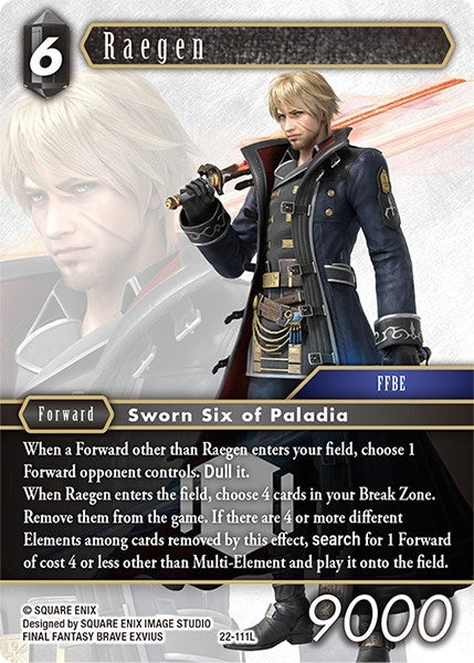 Image for Raegen (Hidden Hope) (22-111L) - Final Fantasy TCG