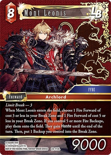 Image for Mont Leonis LB (Hidden Hope) (22-113L) - Final Fantasy TCG