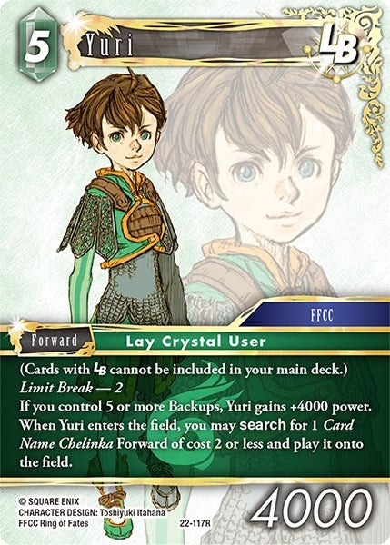 Image for Yuri LB (Hidden Hope) (22-117R) - Final Fantasy TCG