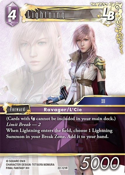 Image for Lightning LB (Hidden Hope) (22-121R) - Final Fantasy TCG