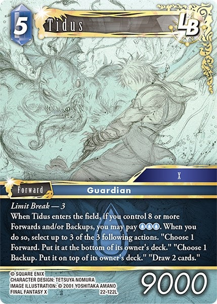 Image for Tidus LB (Hidden Hope) (22-122L) - Final Fantasy TCG