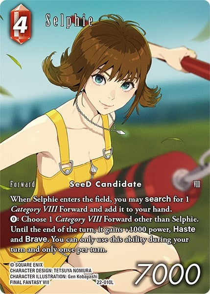 Image for Selphie (Full Art) (Hidden Hope) (22-010L) - Final Fantasy TCG