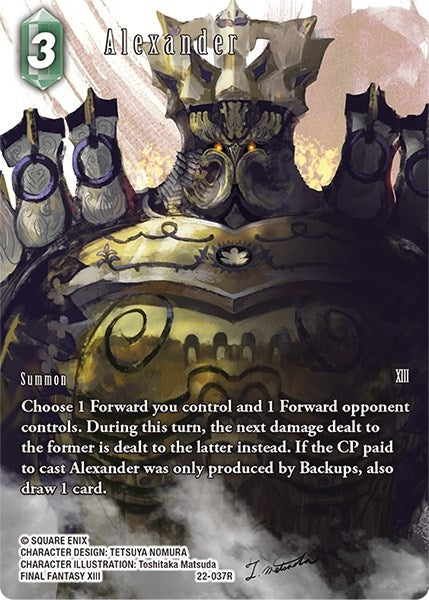 Image for Alexander (Full Art) (Hidden Hope) (22-037R) - Final Fantasy TCG