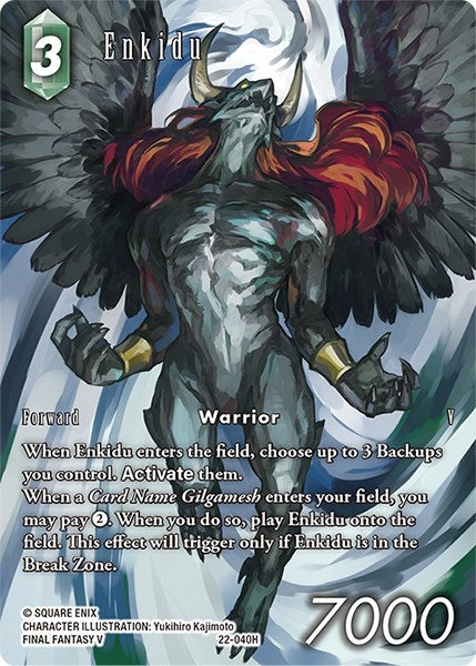 Image for Enkidu (Full Art) (Hidden Hope) (22-040H) - Final Fantasy TCG