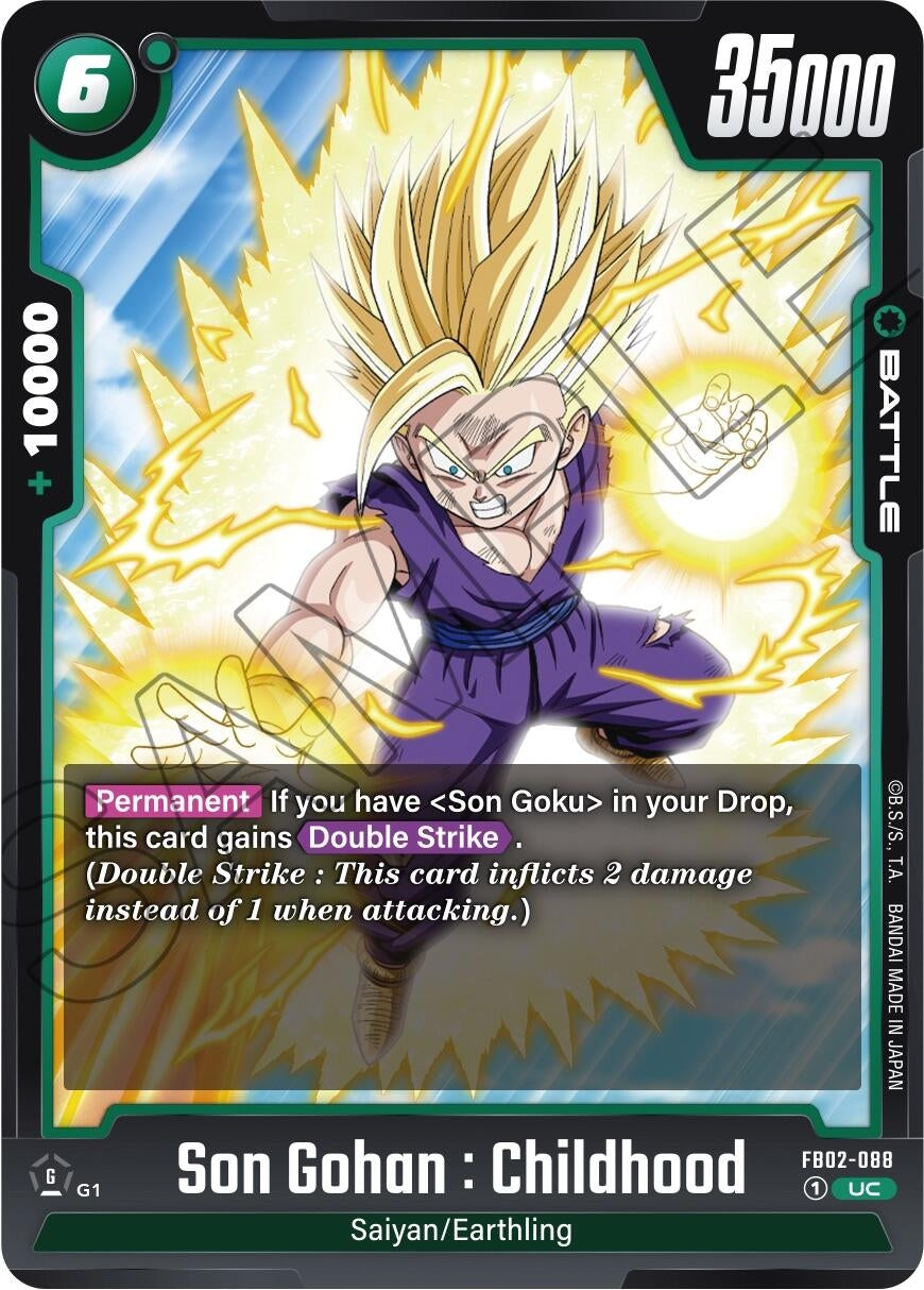 Image for Son Gohan : Childhood - FB02-088 (Blazing Aura) (FB02-088) - Dragon Ball Super: Fusion World