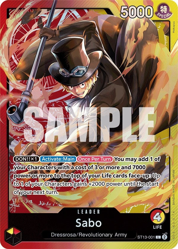 Image for Sabo (001) (Ultra Deck: The Three Brothers) (ST13-001) - One Piece Card Game