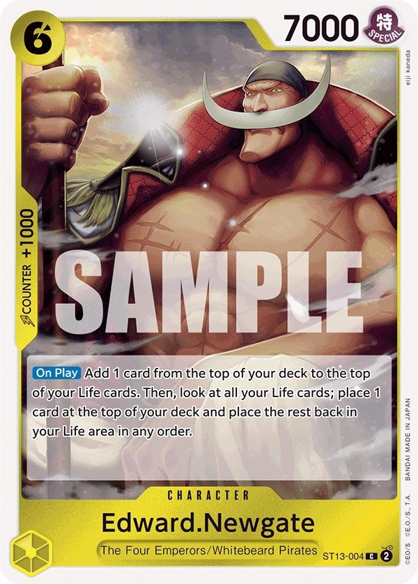 Image for Edward.Newgate (Ultra Deck: The Three Brothers) (ST13-004) - One Piece Card Game
